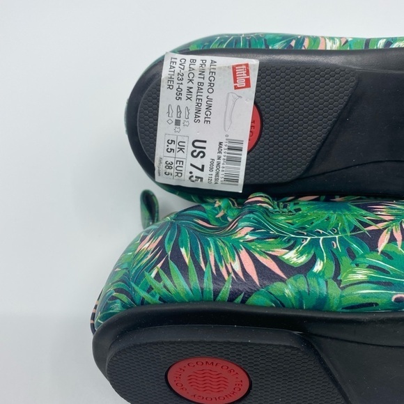 Fitflop Jungle Allegro leather colourful‎ flat shoes. - Picture 11 of 11